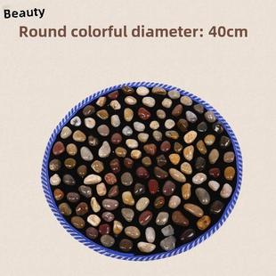 雨花石鹅卵石足底按摩垫脚垫指压板步道石子路按摩器走毯足石头垫