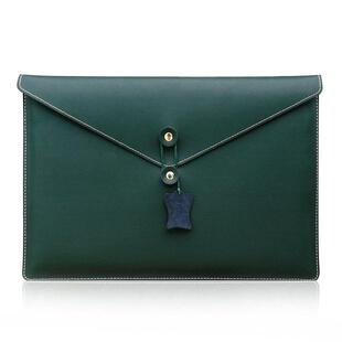 牛皮加厚文件袋A4收纳袋真皮档案资料票持有人大容量防水办公文件