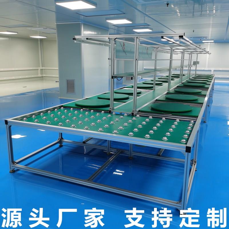 流水线输送带车间装配线无动力生产线拉线无动力滚筒线车间组装线