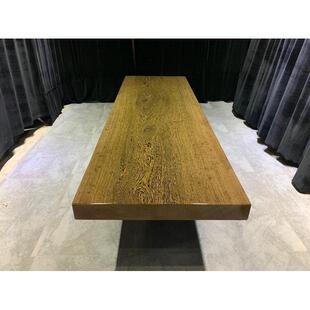 鸡翅木实木茶桌原木大板胡桃木餐桌巴花奥坎会议桌白蜡木黄花梨板