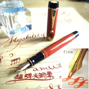 Tamwingh超弹尖钢笔金豪世纪100改超弹尖钢笔 速写花体圆体哥特体