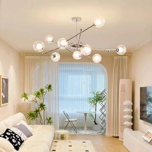 北欧天秤魔豆客厅吊灯现代极简约包豪斯创意餐厅卧室房间分子灯具