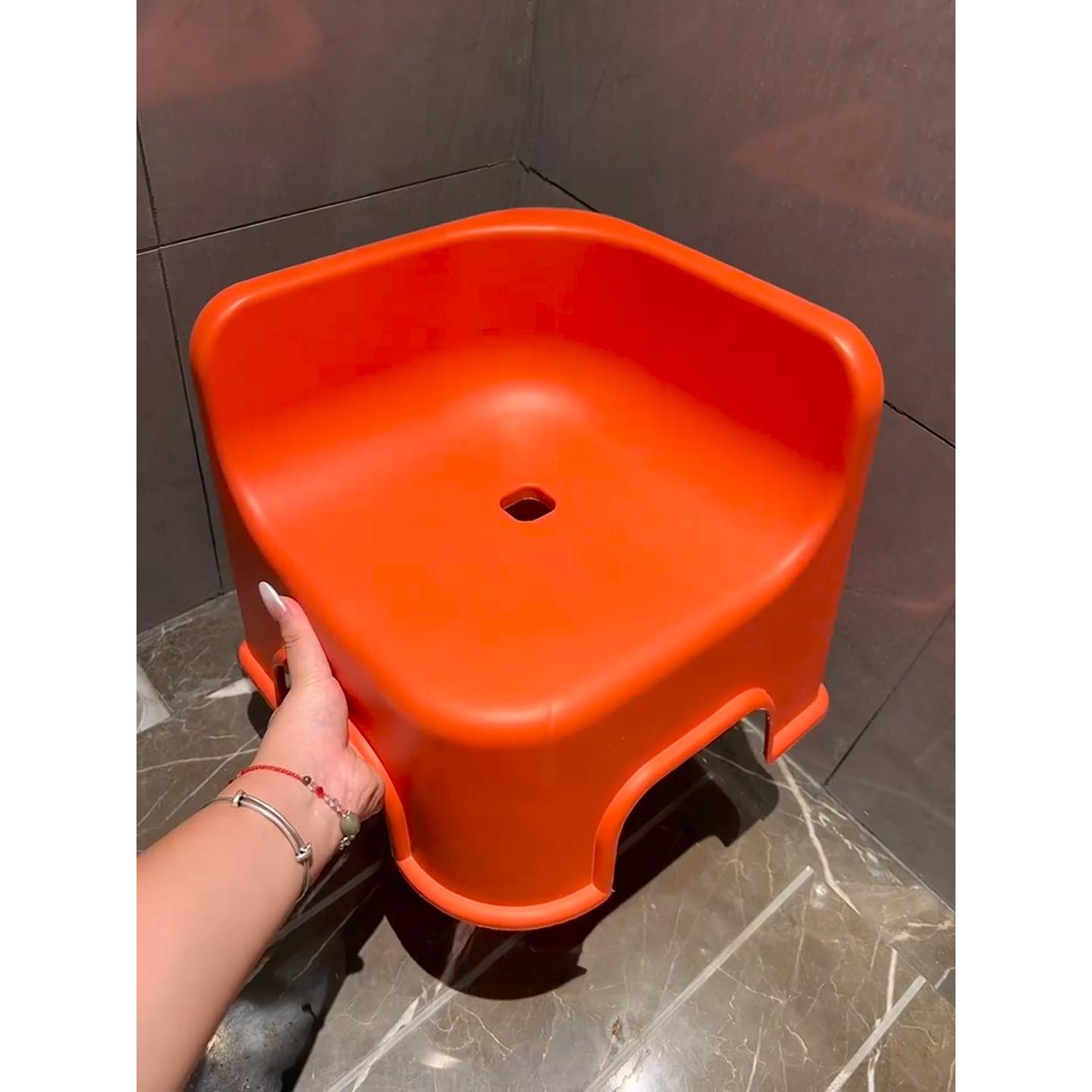 塑料凳子加厚家用大人结实儿童洗澡专用凳子茶几矮板凳可爱小凳子