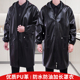 PU皮衣加厚秋冬防水保暖工作服罩衣时尚 家用有袖 大褂防油皮革围裙