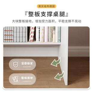 卧室书桌学生家用书桌书架一体桌简易学习桌椅写字桌子 电脑桌台式
