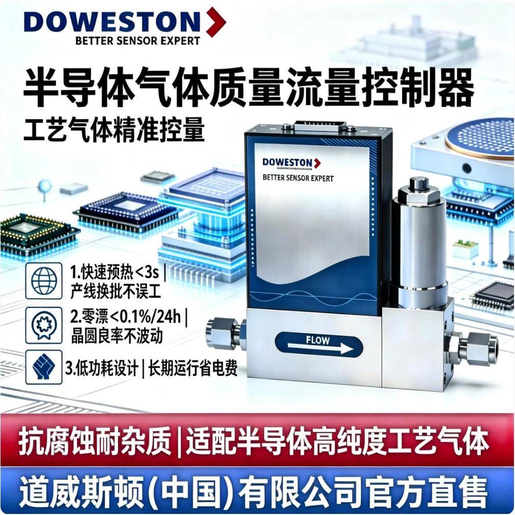 半V导体用气气体流量计，适配 CD 等工艺MUT 精准控量各类专体