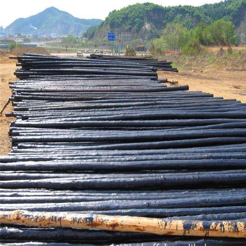 6米防腐油木杆直厂家直销油木杆油木杆价格通信油木杆电线杆