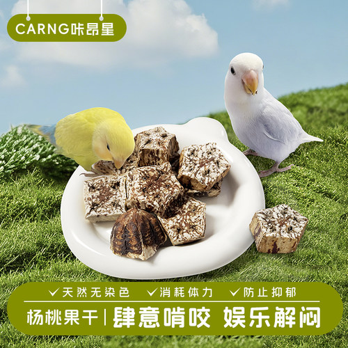 咔昂星鹦鹉玩具大全解闷自嗨啃咬杨桃果干牡丹磨嘴牙用品鸟笼配件