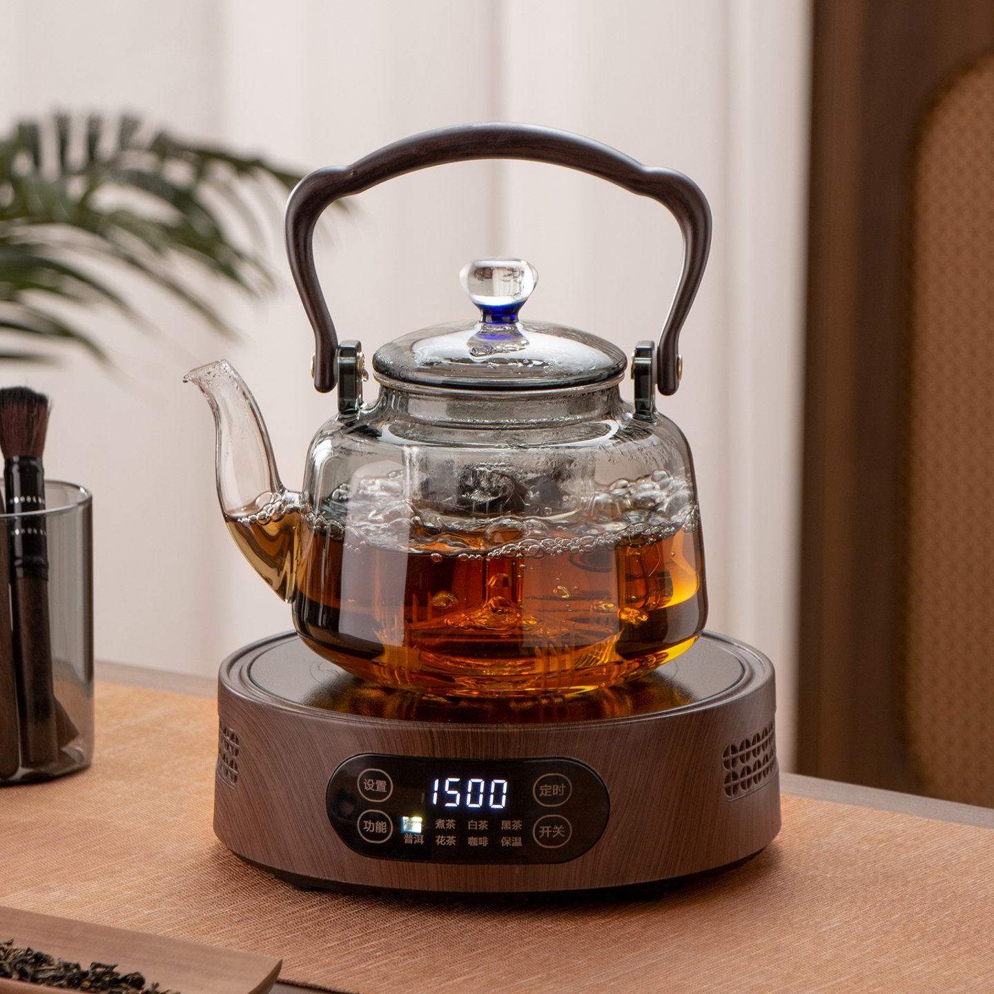 玻璃煮茶壶煮茶器2025新款耐高温烧水壶泡茶家用电陶炉养生壶套装