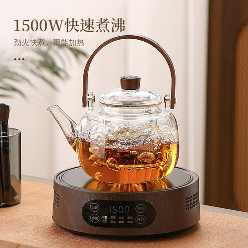 煮茶壶加厚耐高温玻璃烧水壶