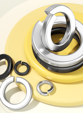 弹垫304不锈钢开口弹簧垫圈平垫华司介子弹性垫片M2M3M4M5M6M8M33