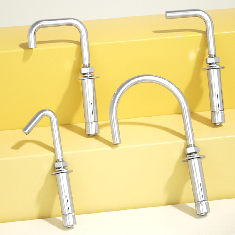 固万基304不锈钢膨胀挂钩加长瓦钩膨胀螺丝钉大全万能内爆钩子