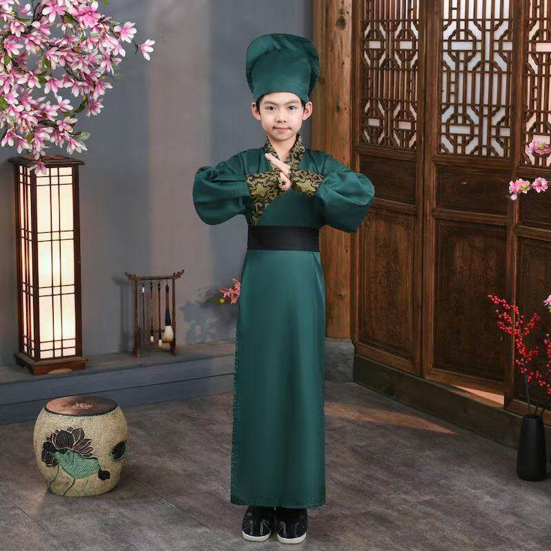 三国演义关羽唐装秦朝春秋战国三国臣子官服汉朝大臣古代演出服装