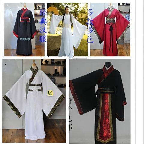 男士古装后羿牛郎男汉服秦战国三国臣子官服汉朝大臣演出服装唐装