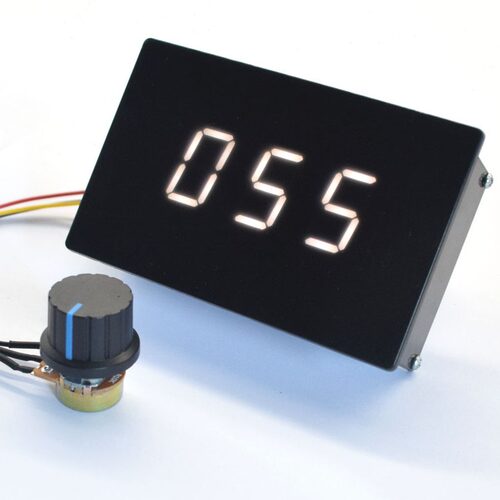 直销PWM直流电机调速器 DC马达驱动开关 30A 数显转速表6V12V24V3