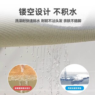 简约家用浴室脚垫厕所卫生间镂空B丝圈防滑隔水垫洗澡间浴缸沥水