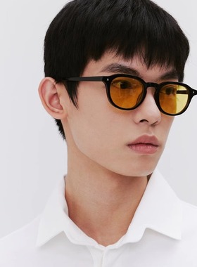 夏日板材黑色墨镜PABLE偏光复古