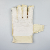 直贡 帆布手套不易开线20双三层半衬加绒加厚耐磨抗撕裂