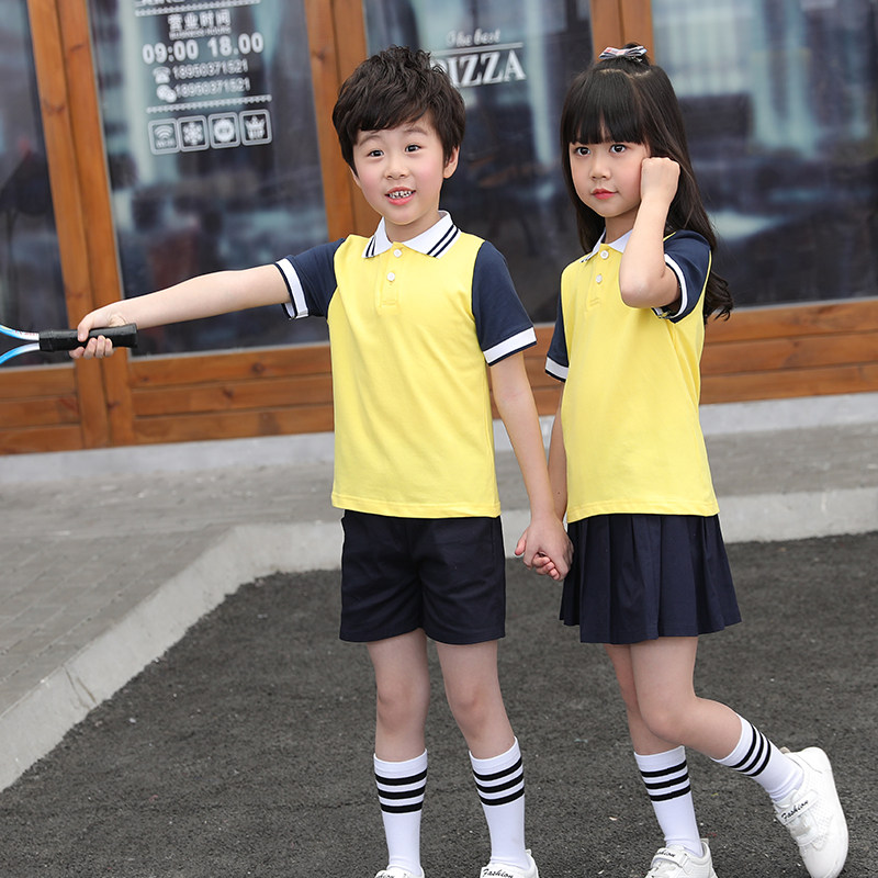夏季幼儿园园服幼师短袖儿童班服夏装小学生校服夏款纯棉 T恤定制