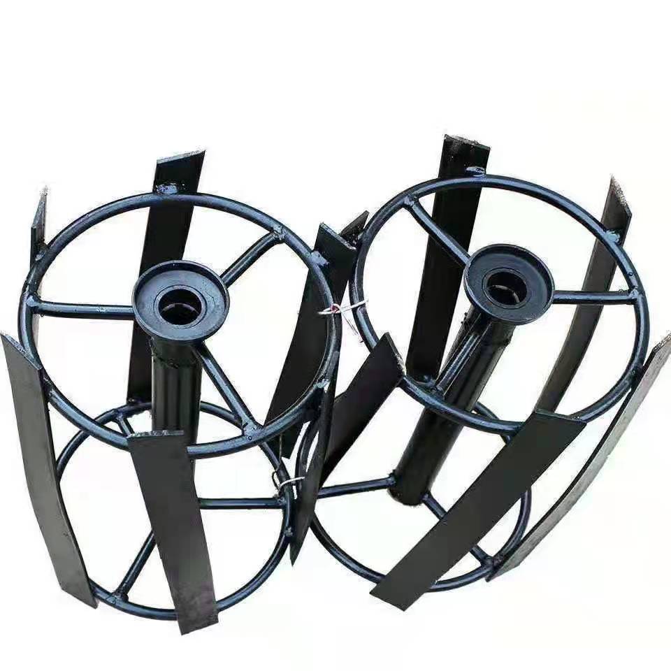 耕种机械151手扶101拖拉机121旋耕机耙配套除草轮除草刀打草锄草