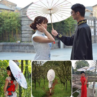 中国风油纸伞旗袍秀拍照道具伞跳舞演出伞青花瓷舞蹈伞吊顶装饰伞