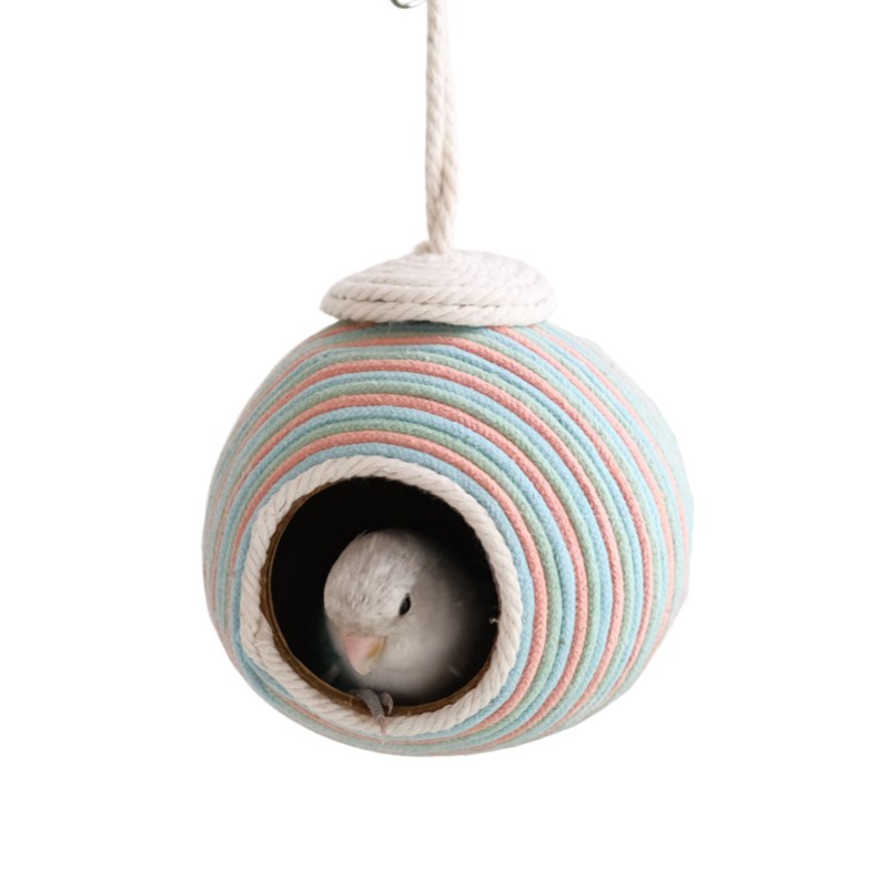 鹦鹉窝椰壳窝椰子壳鸟笼鸟窝牡丹虎皮夏季避暑挂窝小型鹦鹉用品