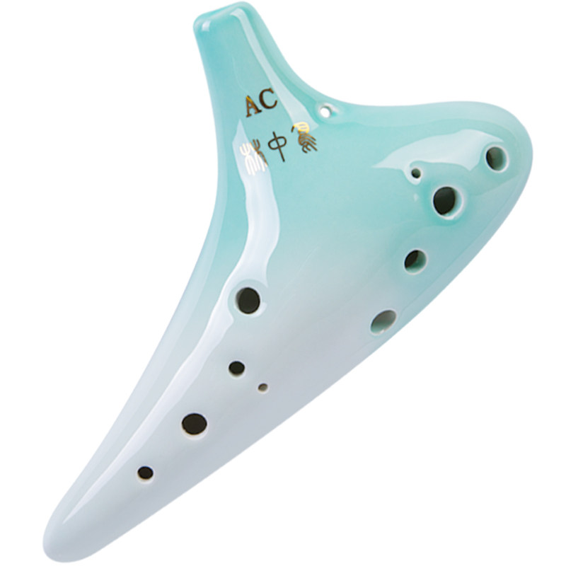 林中鸟石青陶笛12孔中音C调AC儿童初学十二孔小学生专业演奏乐器