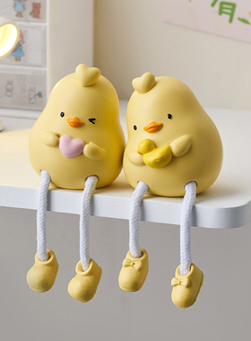 创意卡通吊脚娃娃摆件可爱客厅玄关电视柜装饰书柜书架办公室摆设