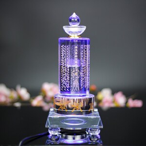 水晶楞严咒经幢塔佛顶尊胜陀罗尼塔家用装藏密封佛具桌面摆木底座
