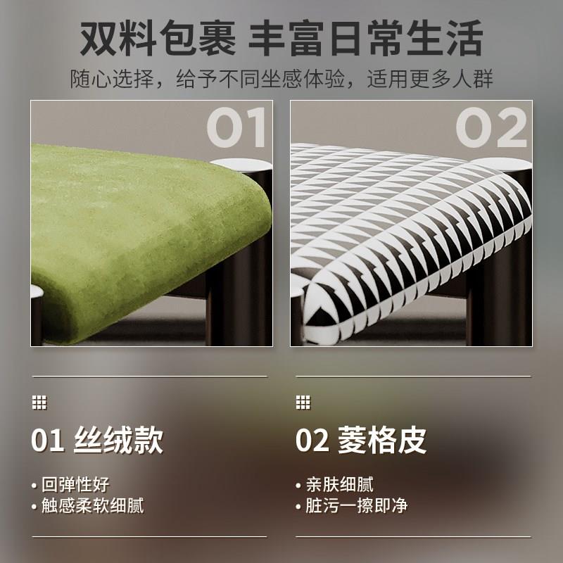 实木餐椅中古风餐桌椅冲冠椅法式复古椅子化妆椅绿色轻奢高级茶椅