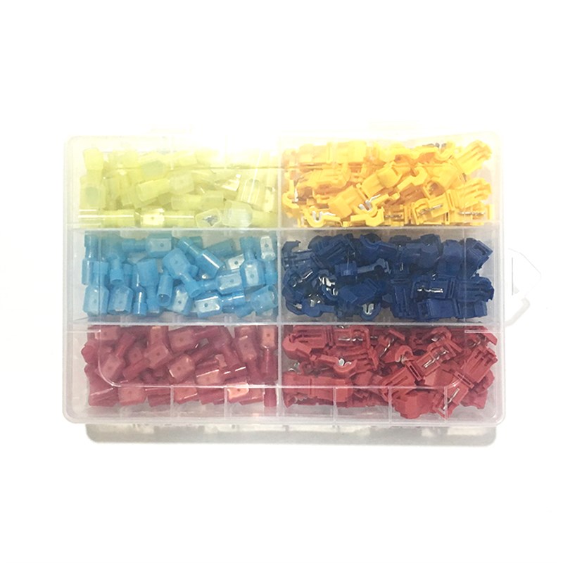 盒装90套T型快速免破线线夹房屋装修电线连接器接线端子分线器