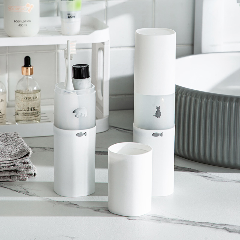 旅行洗漱杯加高款可放电动牙刷便携牙刷牙膏收纳杯子多功能刷牙杯