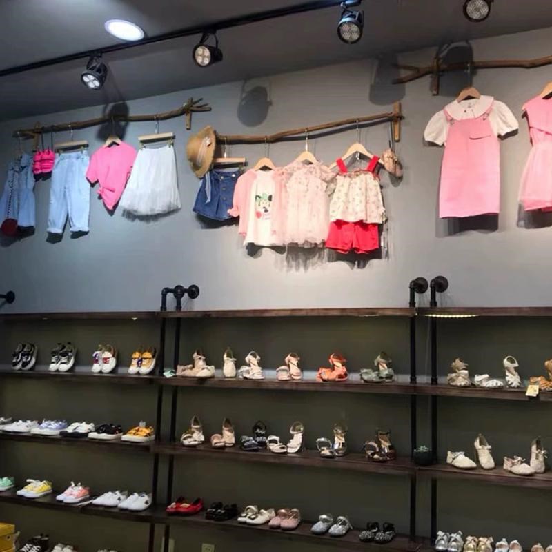 天然实木枯树枯木树枝手工材料服装店挂衣杆复古隔断木棍装饰挂件