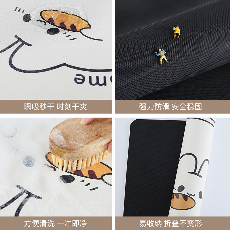 美式厨房沥水垫吧台硅藻泥吸水垫台面厨具隔热垫碗盘杯子免洗垫子