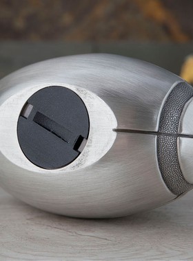 金属工艺品摆件礼品创意欧式橄榄球存钱罐高档硬币储蓄罐儿童礼物