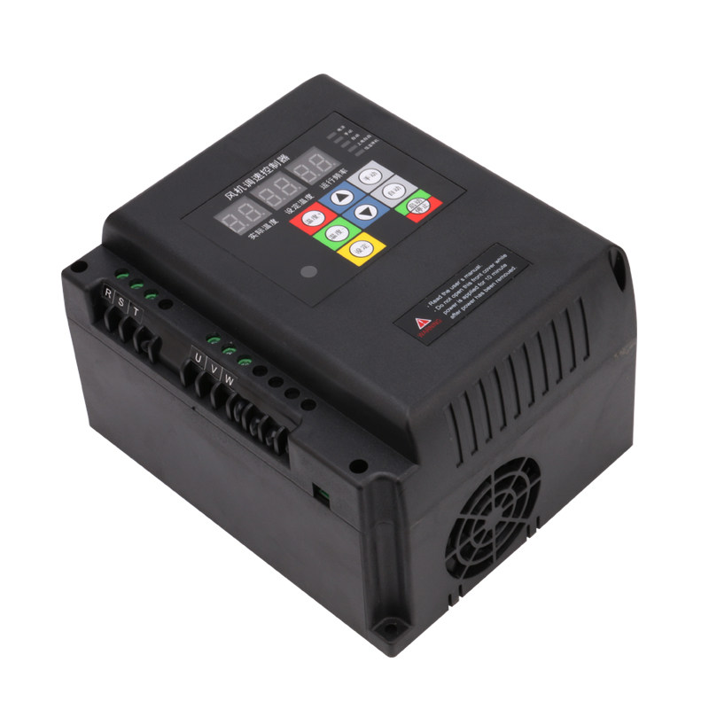 负压风机变频器自动温控调速器三相电380V养殖场工业排风扇变速器
