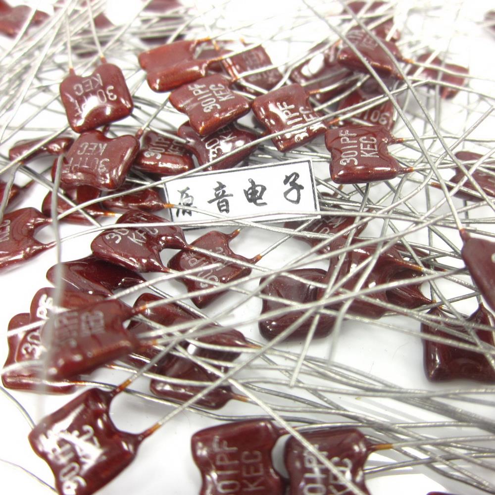 直插电容器 银云母发烧电容 KEC云母电容301PF100V无氧铜脚