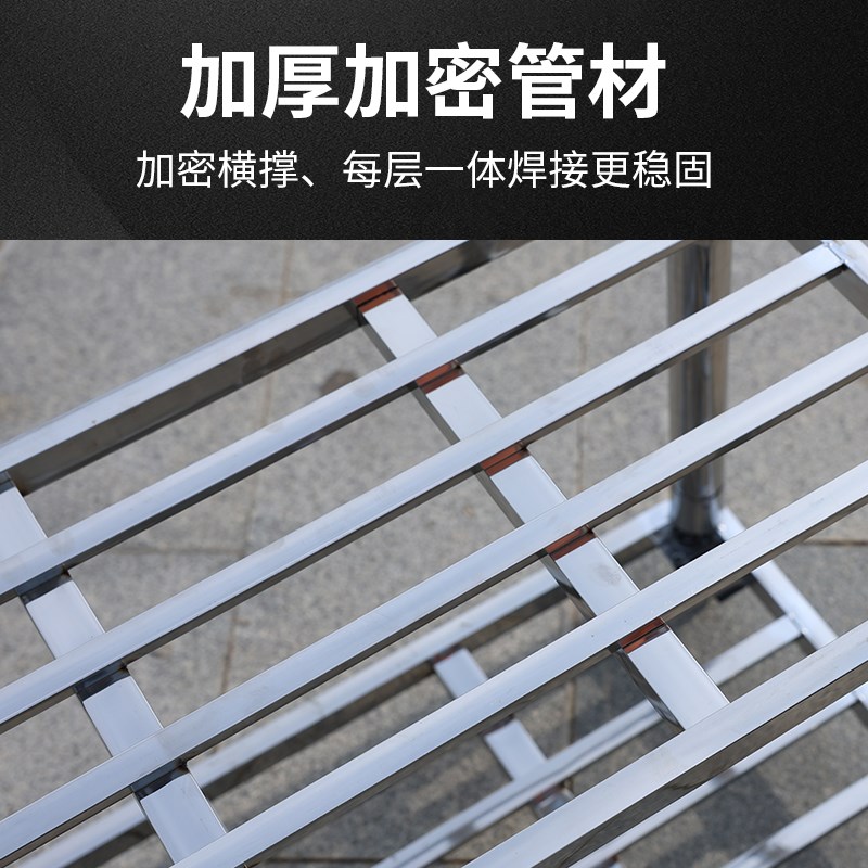 超强承重加厚不锈钢置物架带轮移动鱼缸架底座盆景空调外机架花架图片
