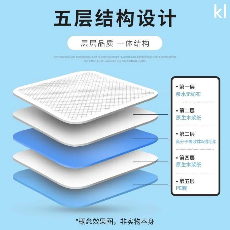 宠百思狗狗尿垫加厚隔狗尿100片S猫咪泰迪尿片尿布尿不湿宠物新品