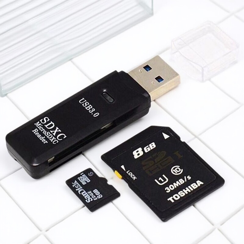 高速USB3.0读卡器SD卡手机电脑相机车载TF卡安卓多功能OTG转接器