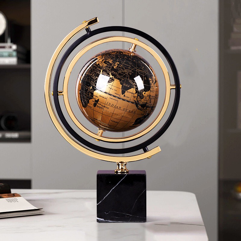地球仪装饰d摆件轻奢高档客厅饰品办公室酒柜玄关桌面创意家居好,家居饰品,装饰摆件,淘宝优惠券,粉丝福利购,淘宝优惠卷