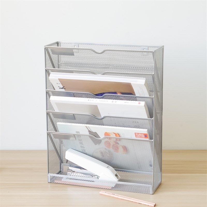 学生桌面多层A4文件夹收纳架A报刊杂志资料整理文具架铁艺壁挂架,文具电教/文化用品/商务用品,文件座/文件架/文件框,淘宝优惠券,粉丝福利购,淘宝优惠卷
