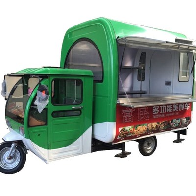 电动四轮餐车三轮流动美食车多功能小吃车摆摊P房车饮品店车售货