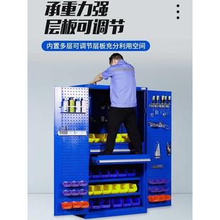 重型工具柜子车间用零件汽修加厚工具箱收纳文件铁皮柜车库储物柜
