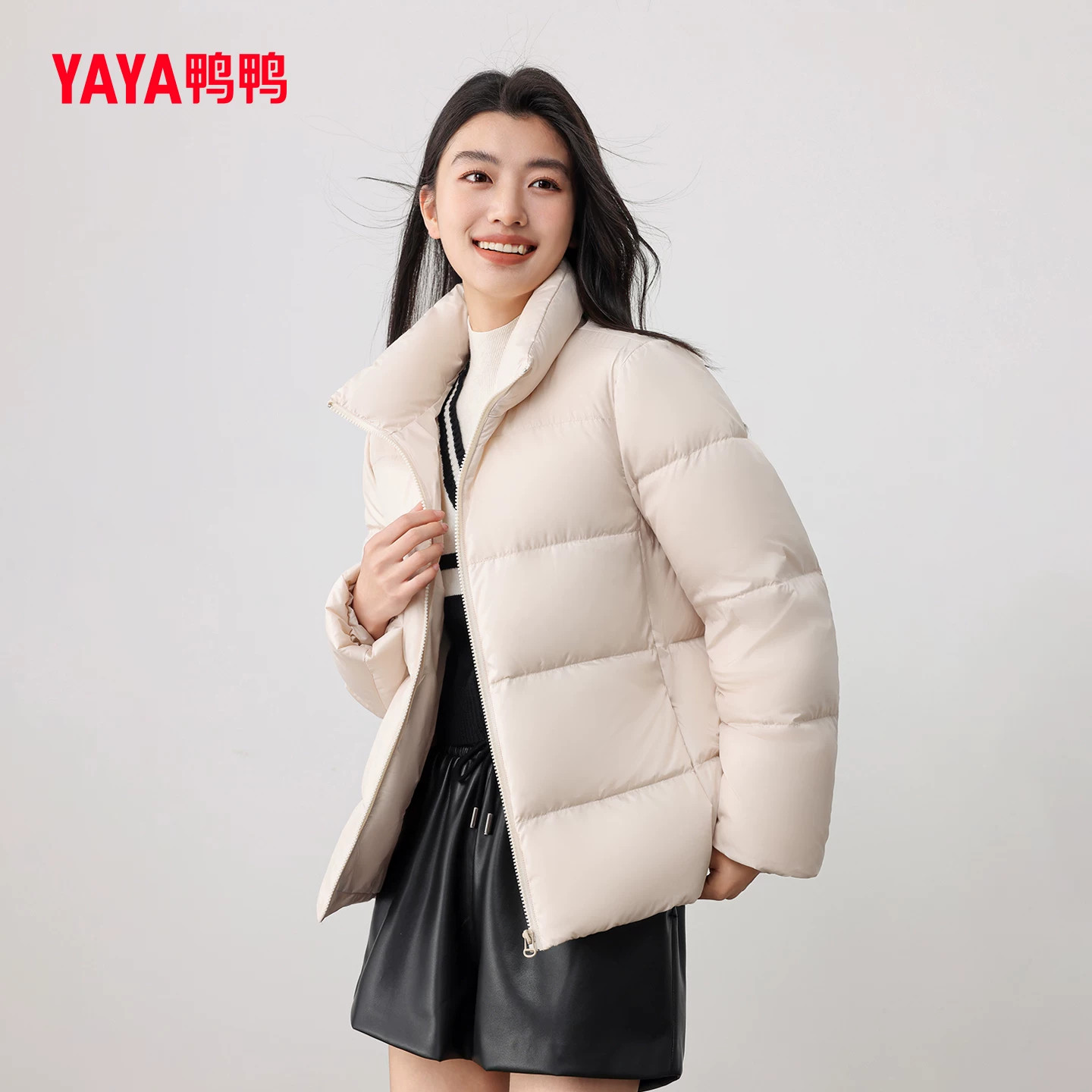 鸭鸭立领短窽面包服 67元 - 86线报