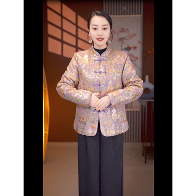 冬季保暖修身减龄妈妈装外套