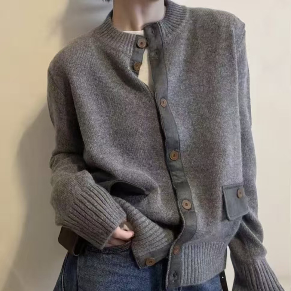 【口袋开衫】2025新款毛衣外套女秋冬软糯减龄宽松百搭休闲显瘦,女装/女士精品,毛针织衫,淘宝优惠券,粉丝福利购,淘宝优惠卷