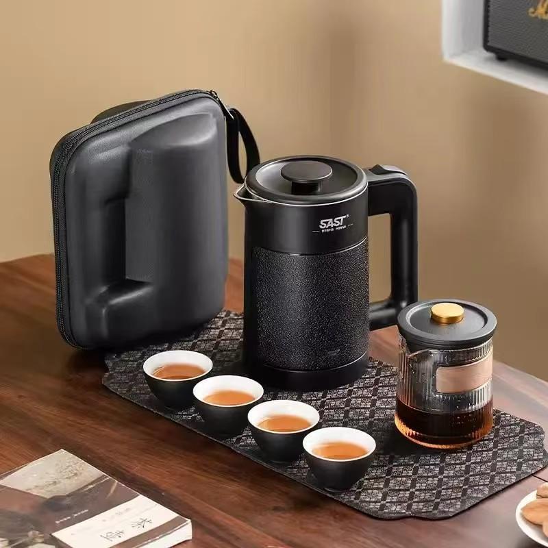 SAST新款烧水壶便携出差酒店小型电热水壶旅行茶具商务礼品快客杯
