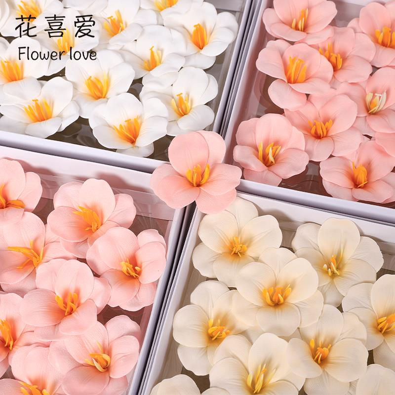 花喜爱高级感开瓣郁金香花头仿真香皂花永生花手工diy花店包花材