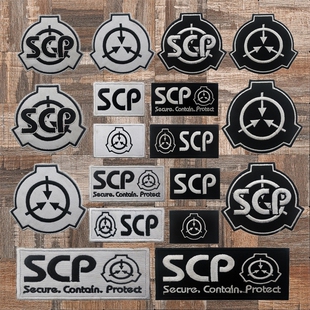 SCP基金会魔术贴徽章 机动特遣队臂章标志士气章户外背包刺绣布贴